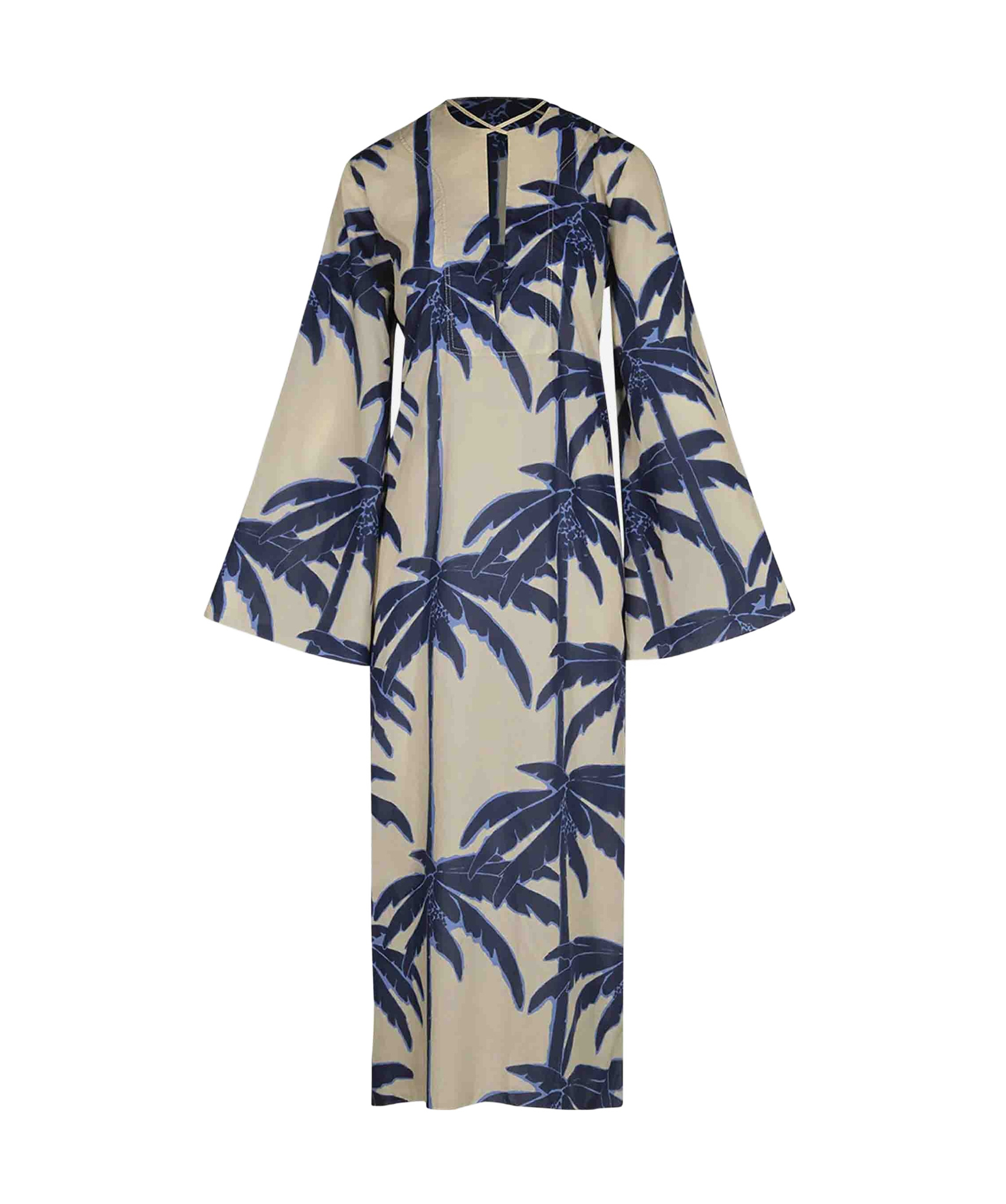 Shop Johanna Ortiz Graphic Design Dress In Nude