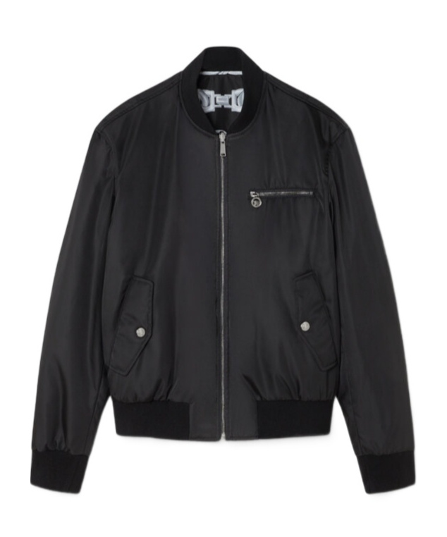 Versace Coats In Black