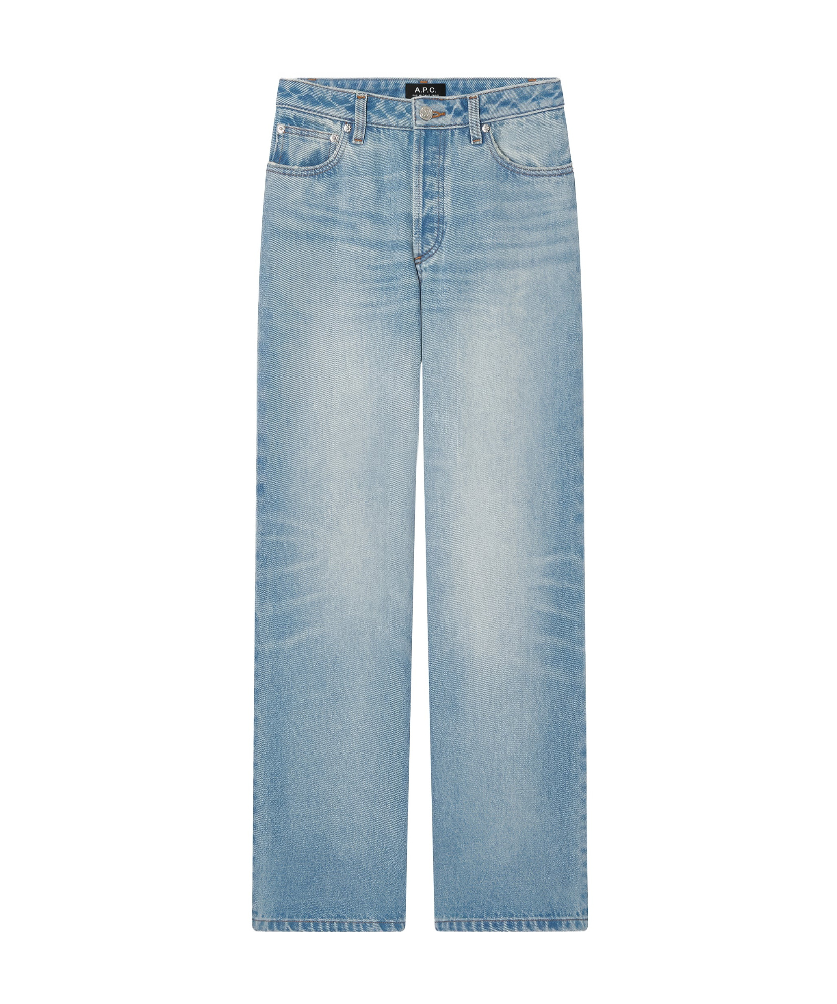 Apc Elisabeth Jeans In Blue