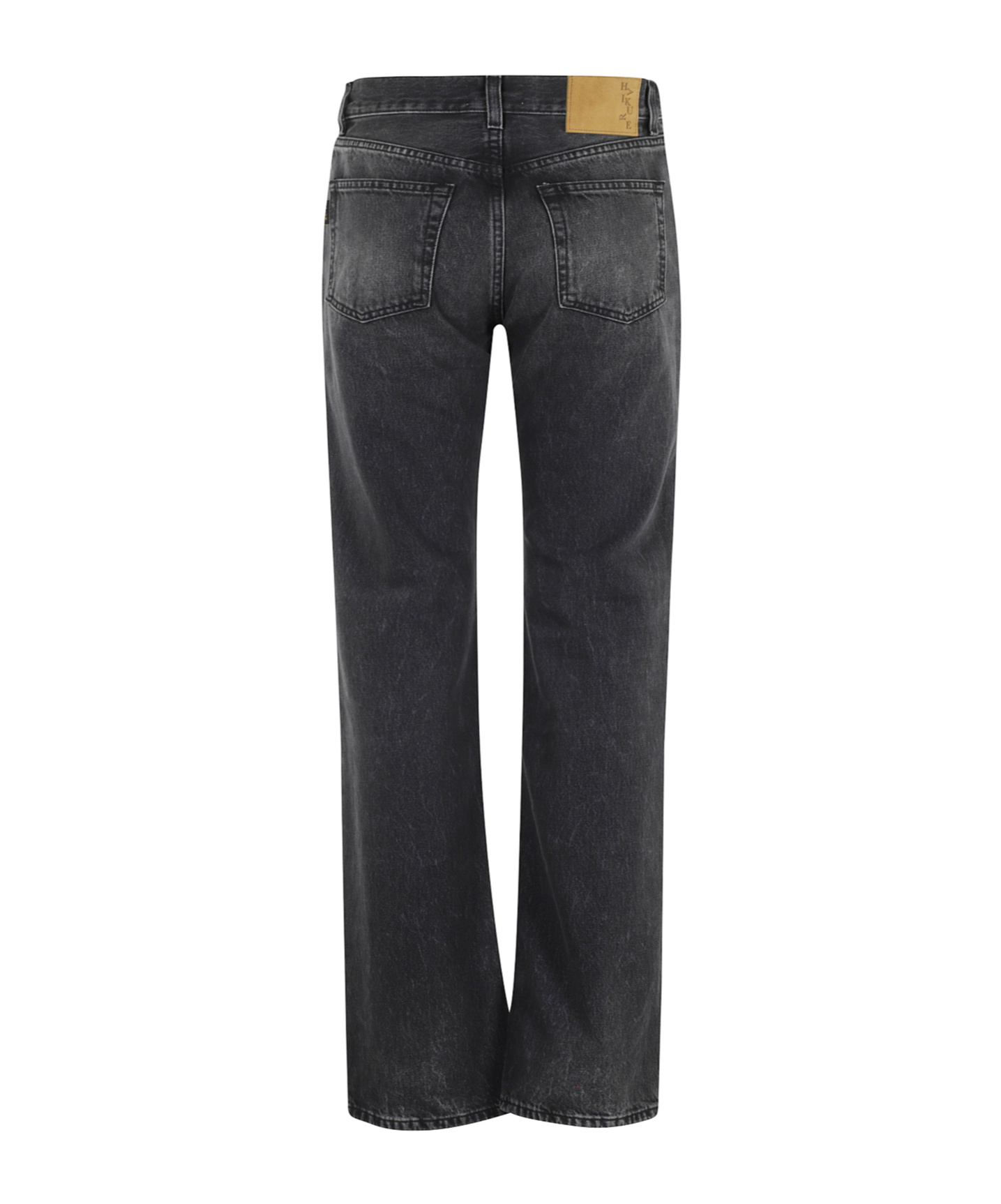 Haikure Five-pocket Trousers With Belt Loops And Rivets In Black