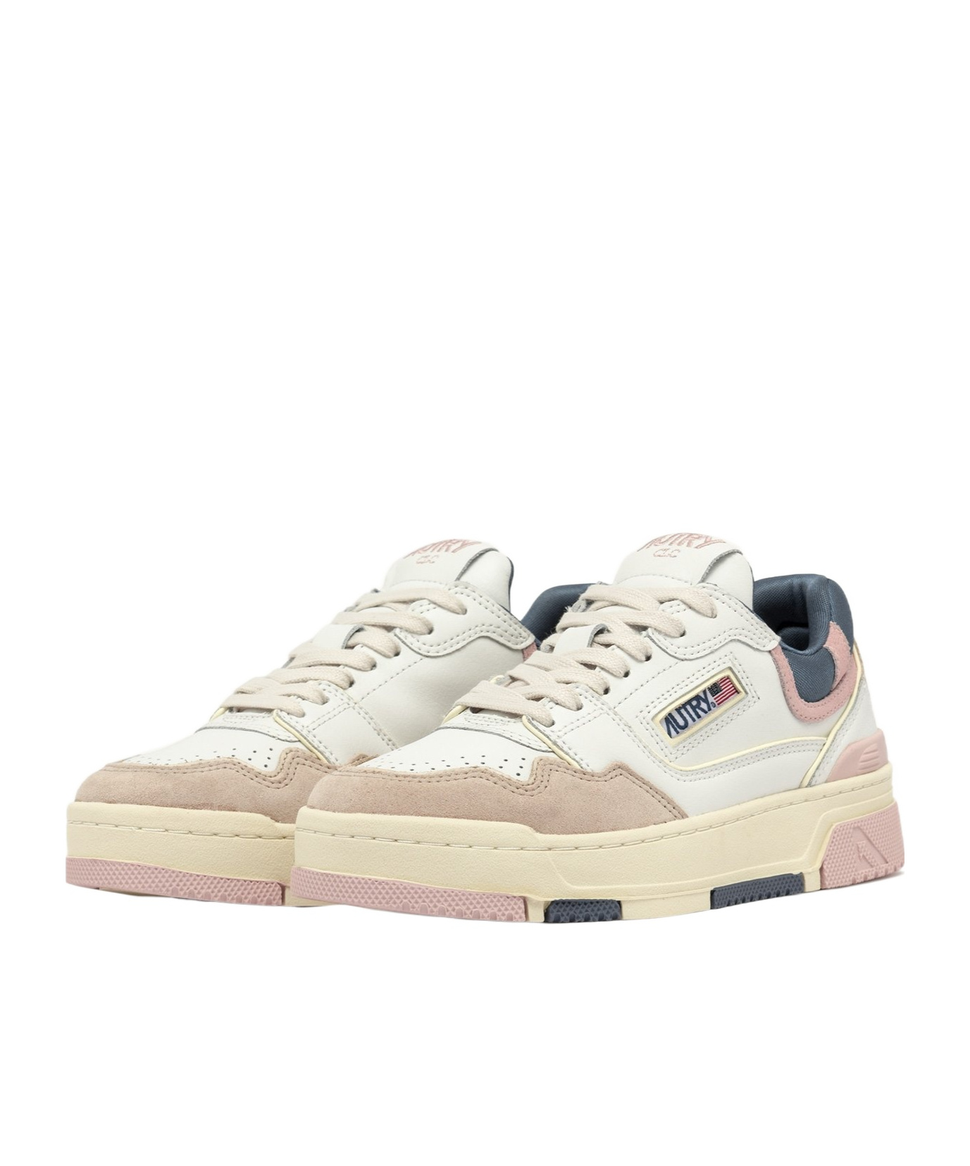 Autry Round-head Sneakers In Nude