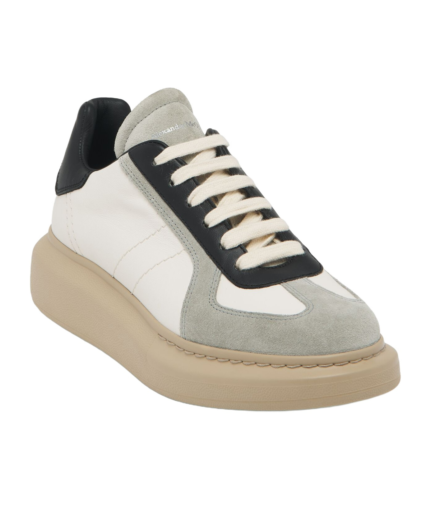 Alexander Mcqueen Calf Leather Sneakers In Nude