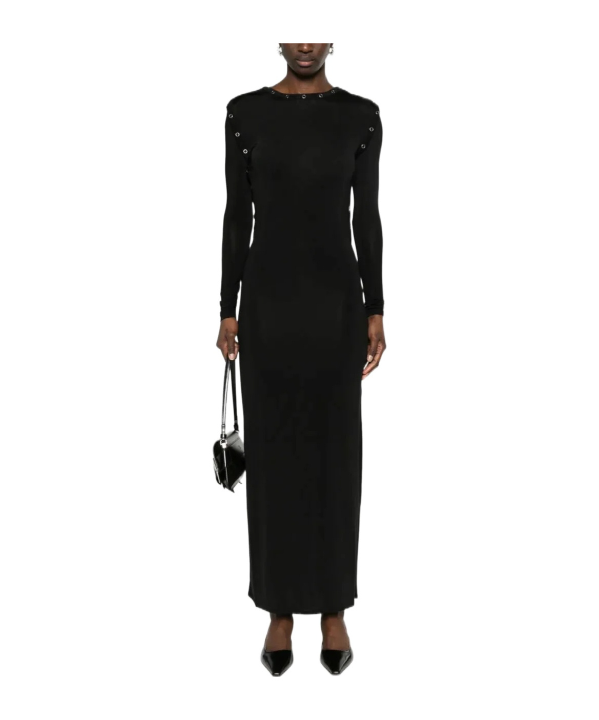 Y/project Detachable-sleeves Maxi Dress In Black