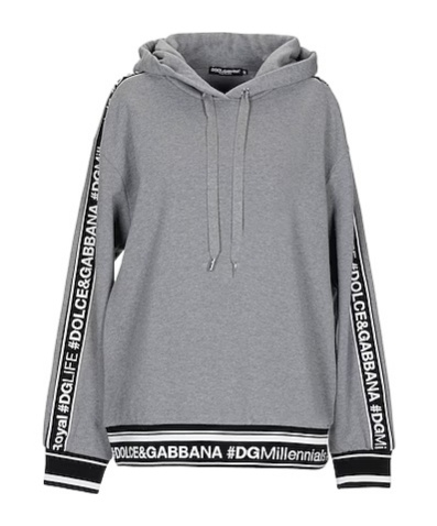 Dolce & Gabbana Solid Sweatshirt In Grey