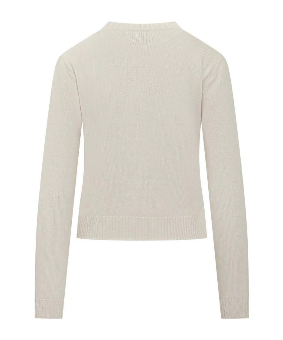 Casablanca White Sweater With Tennis Club Embroidery In Neutral