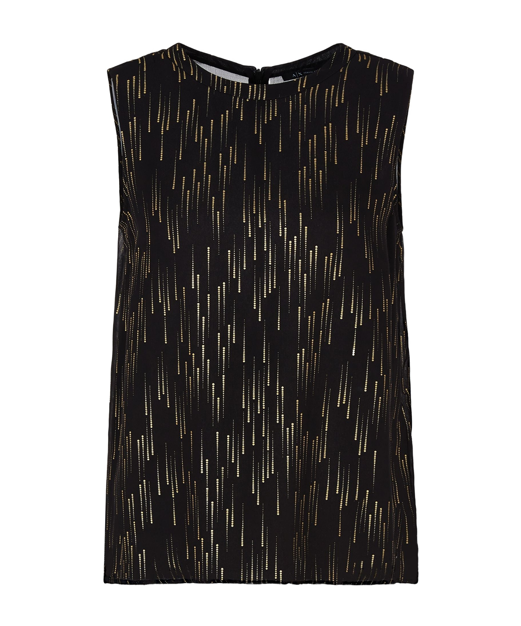 Armani Exchange Sleeveless Vest In Black