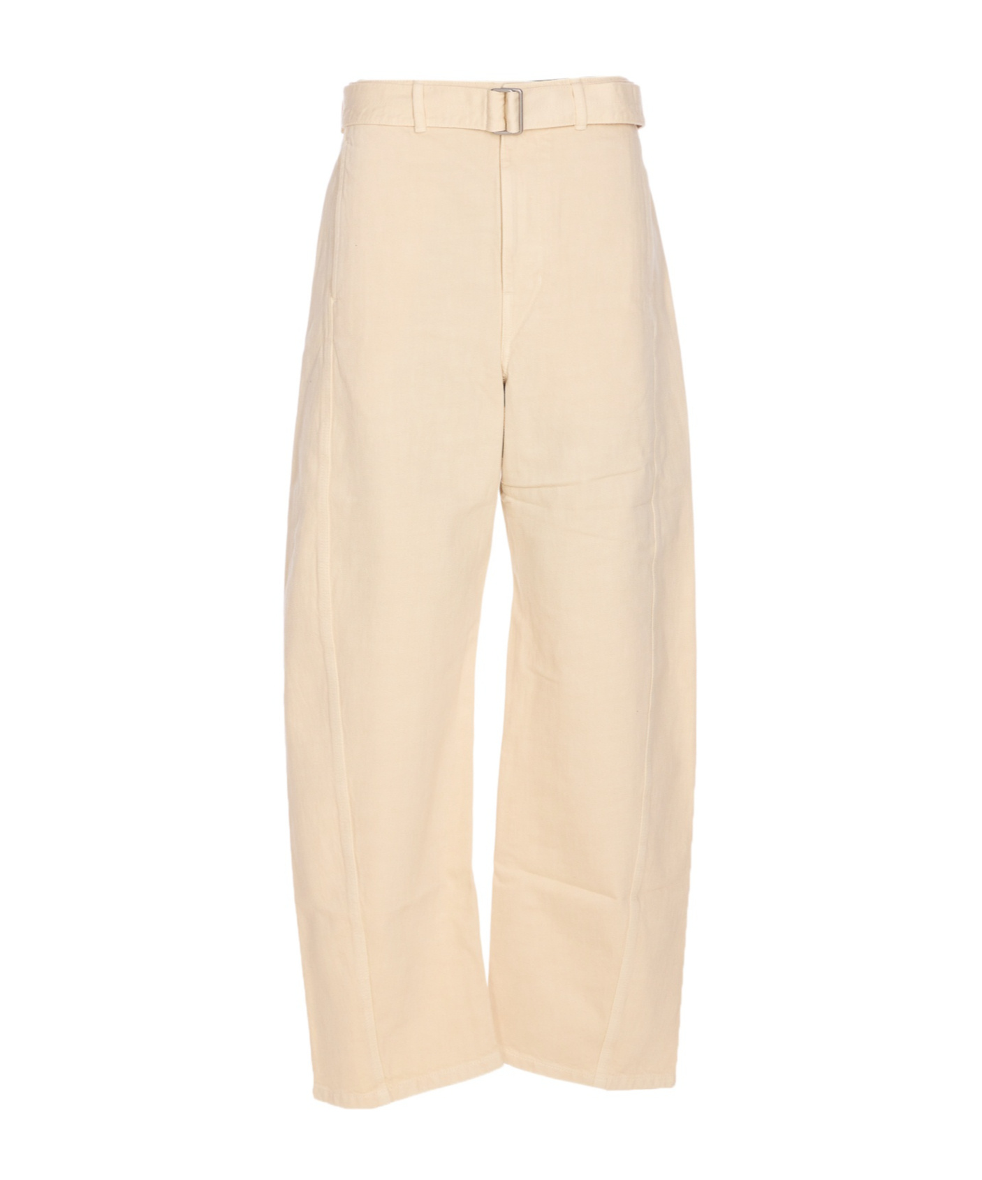 Lemaire Belted Twisted Pants In Neutral