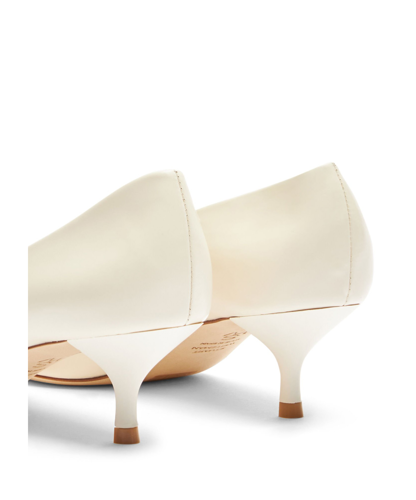 Stuart Weitzman Pointed High Heels In White