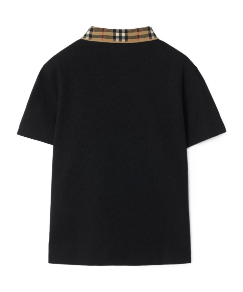 Burberry Polo Piquet In Black