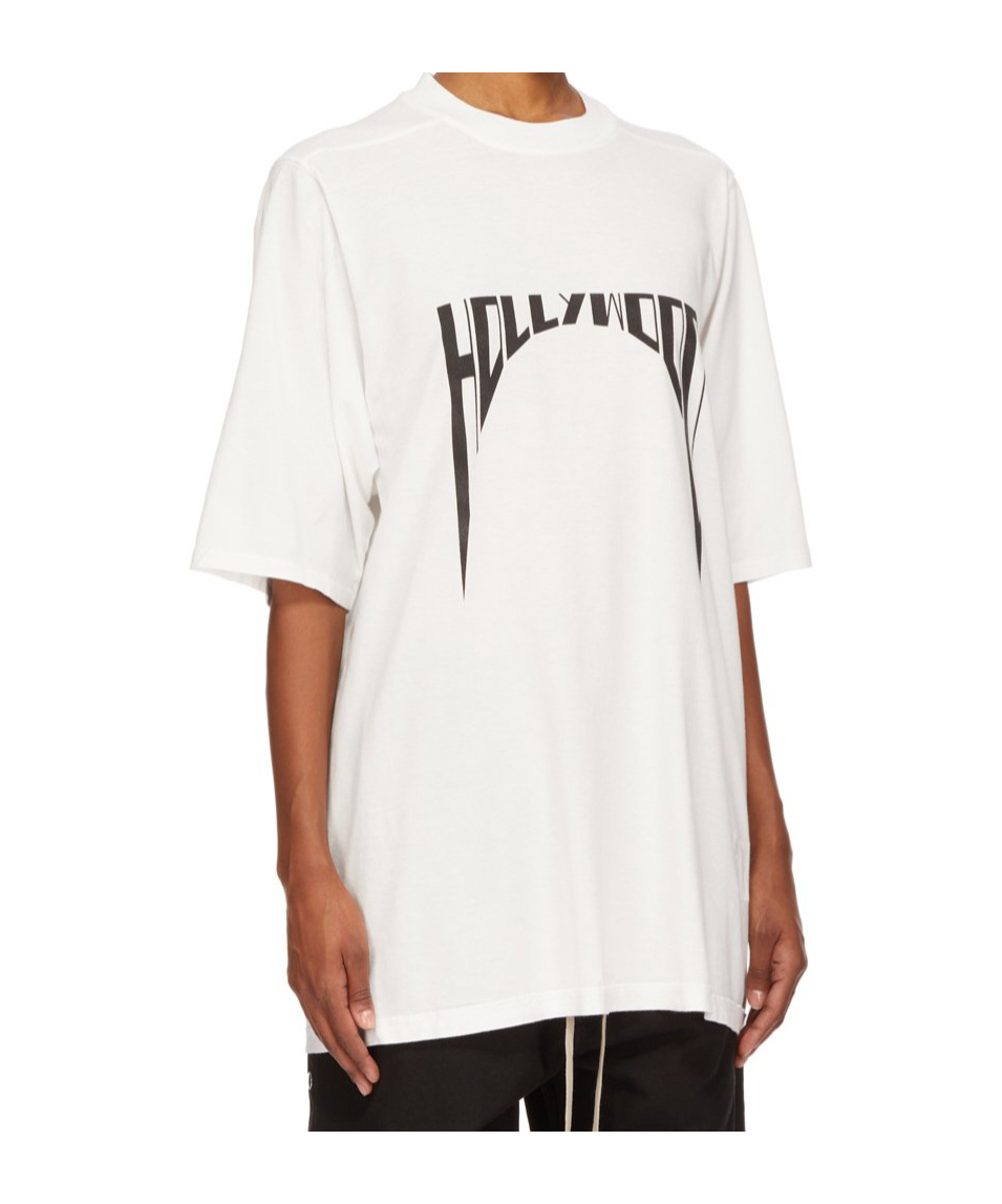 Rick Owens Drkshdw Jumbo Ss Tee In White