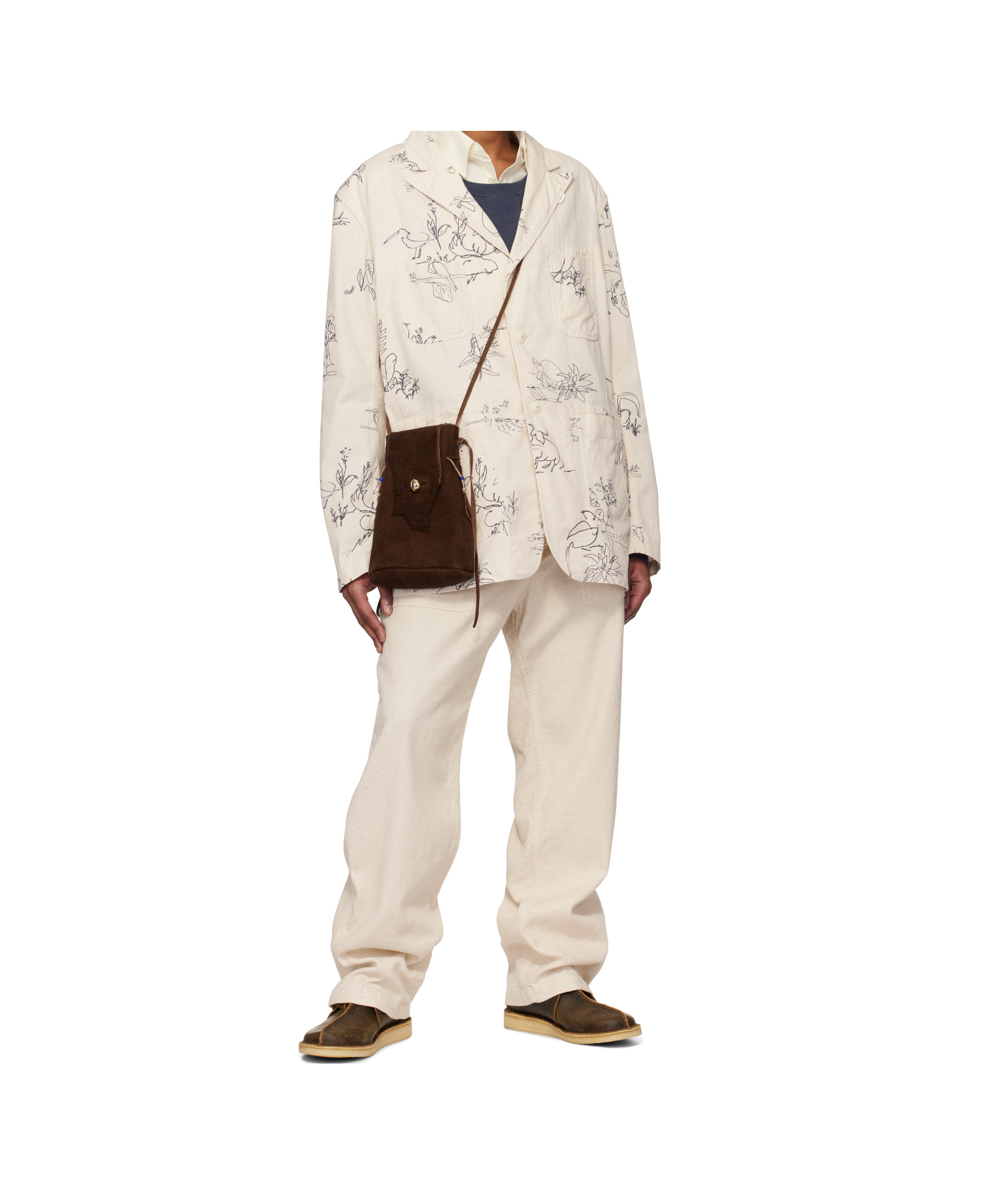 Engineered Garments Casual Pants With Belt Loops In Natural Color