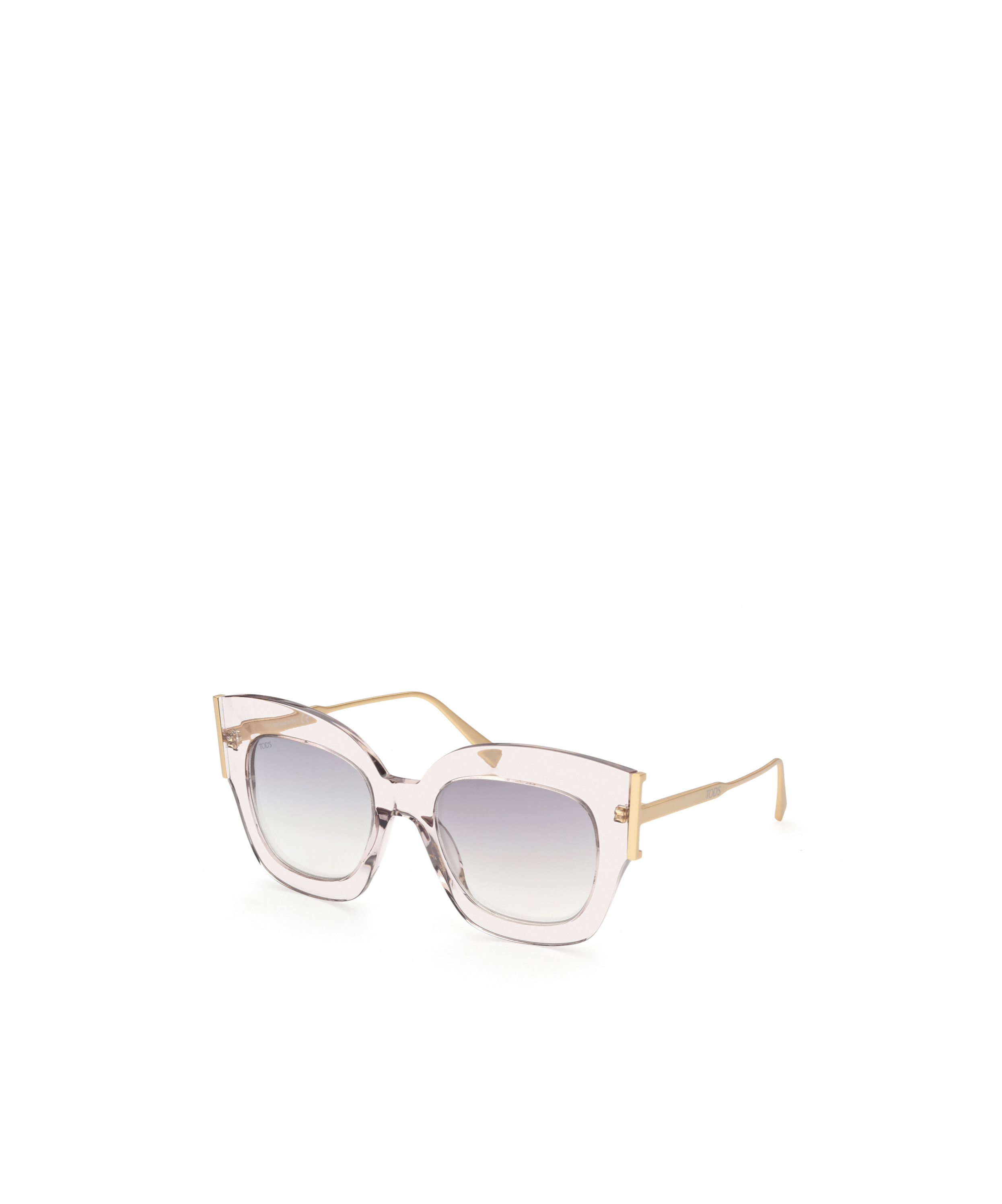 Tod's Geometric Frame Sunglasses In White