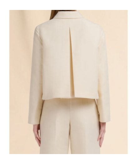 Marni Cotton Cropped Jacket In Neutral