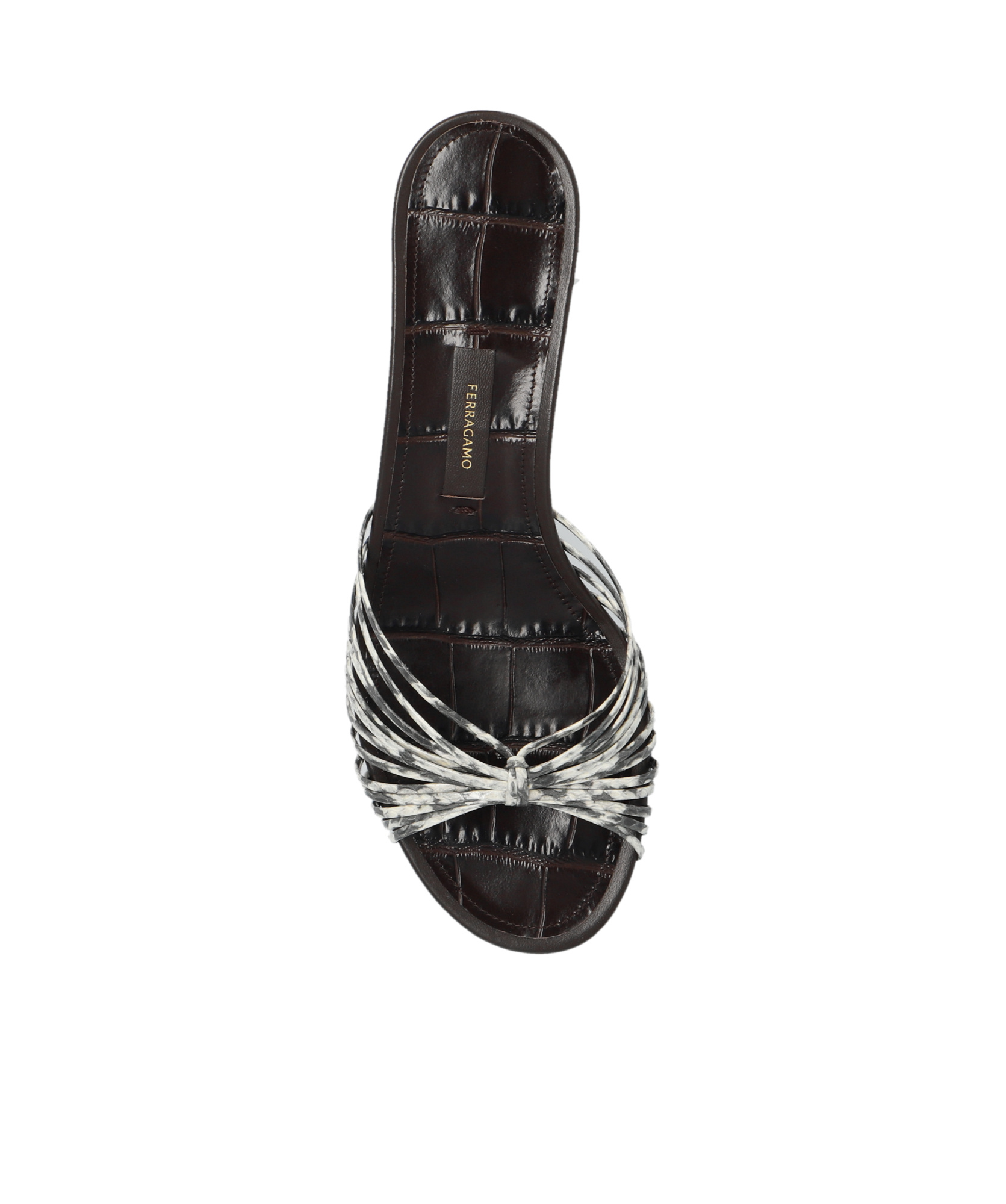 Shop Ferragamo Open-toed Heels In Black