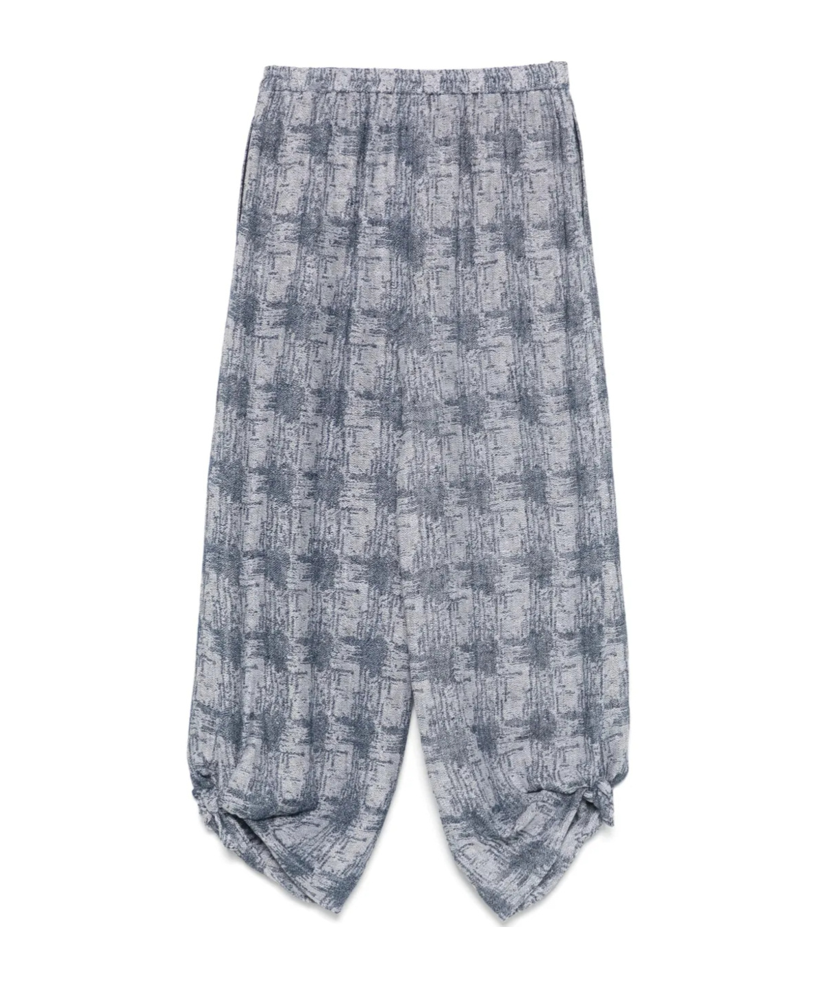 EMPORIO ARMANI PATTERNED-JACQUARD TROUSERS