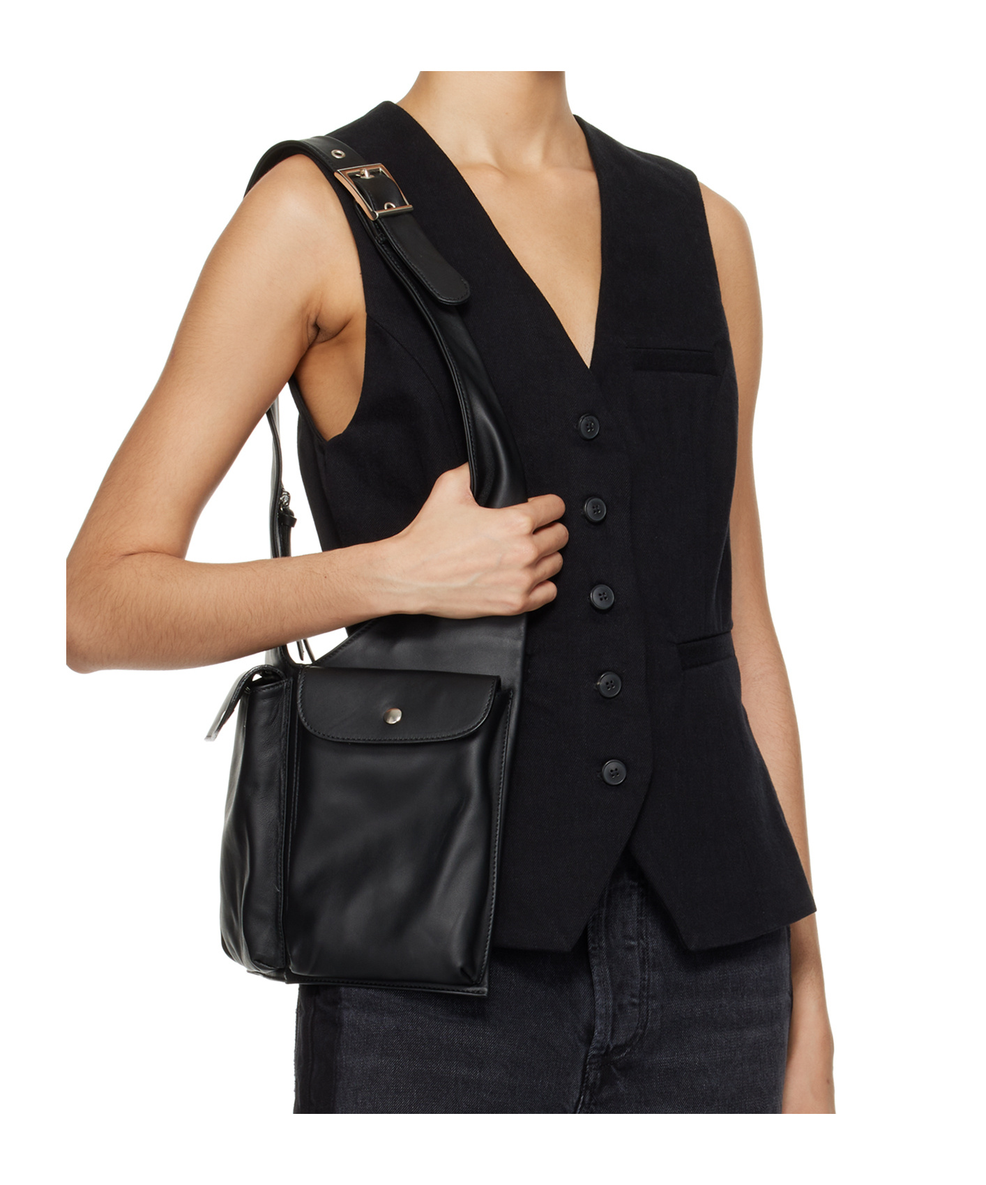 Citizen Of Humanity Sleeveless Vest In Black