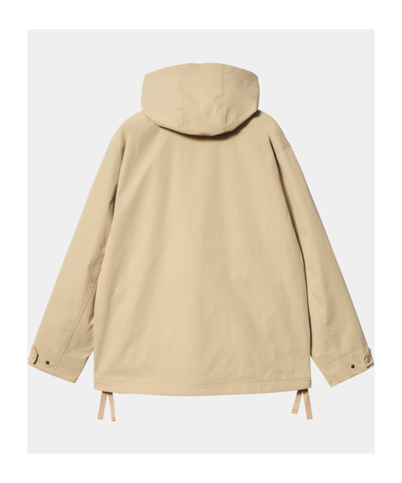 Carhartt Balto Logo-patch Hooded Jacket In Nude
