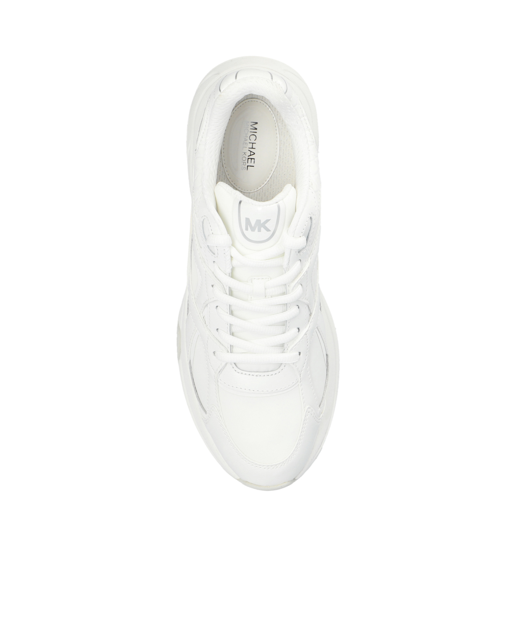 Shop Michael Michael Kors Leo Trainers In White