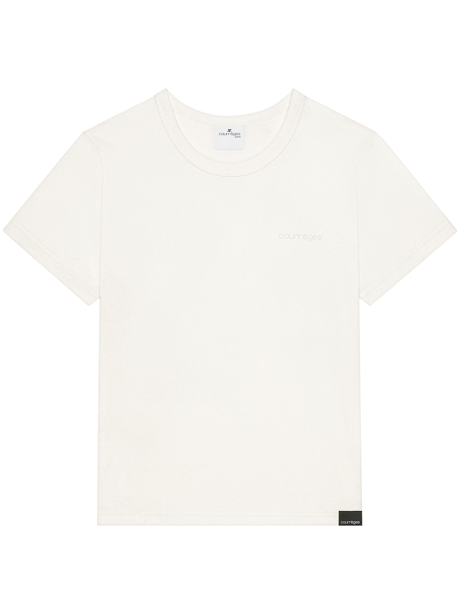Courrèges Logo-patch Cotton T-shirt