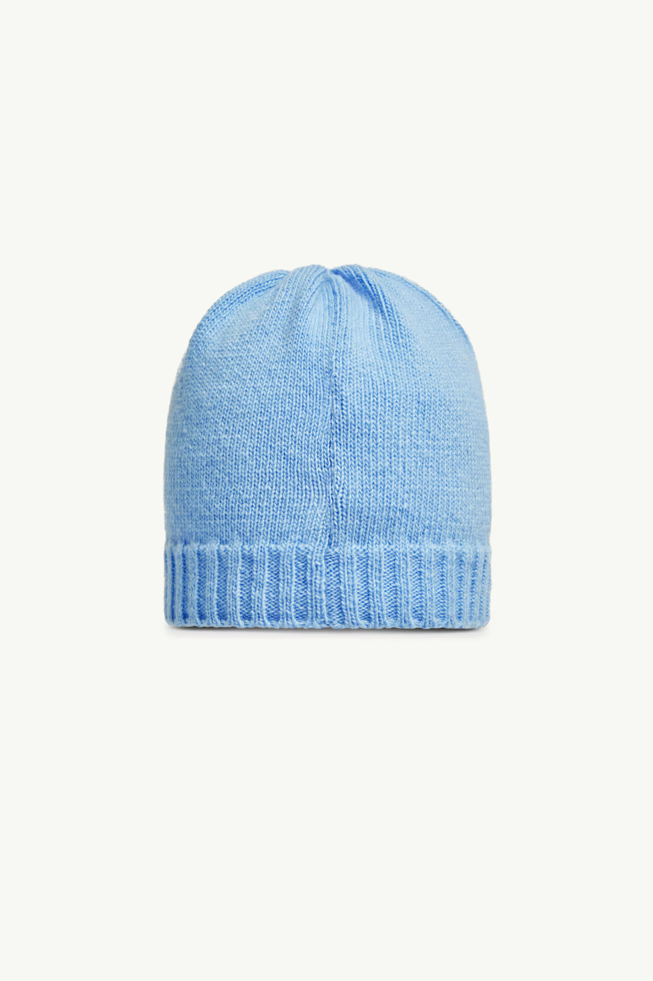 Moncler Embroidered Logo Wool  Cashmere Beanie In Blue