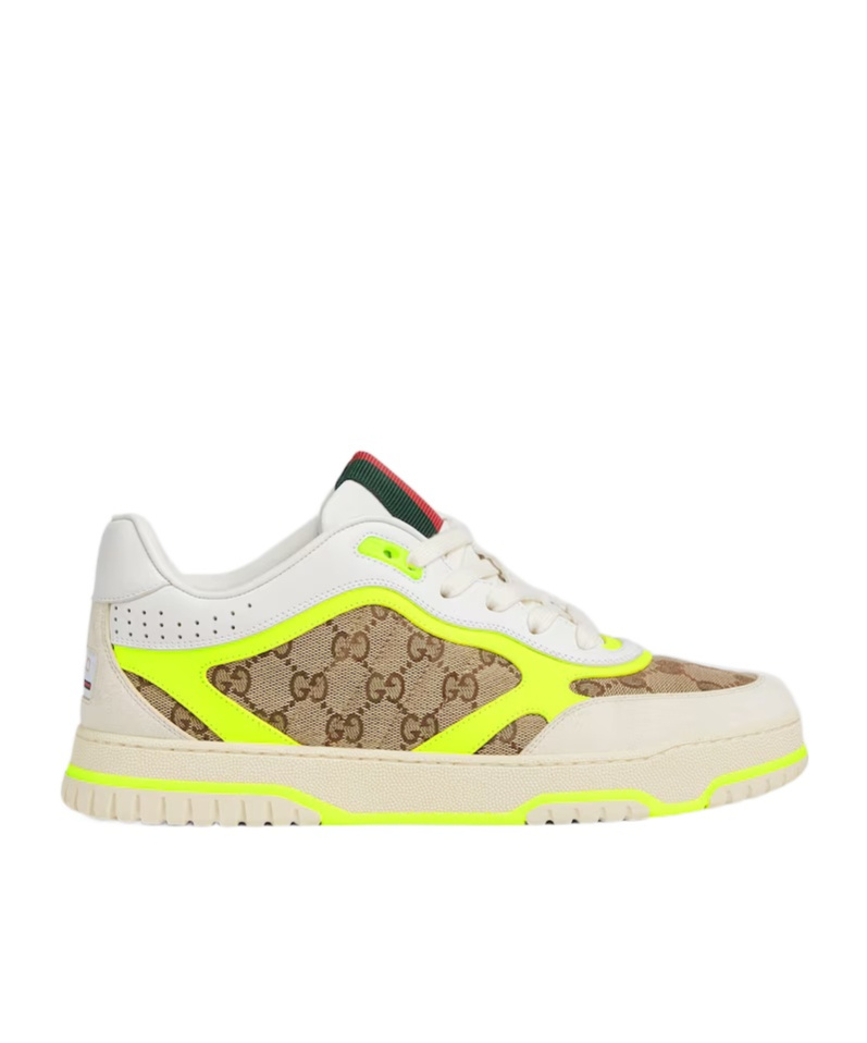 Gucci Re-web Gg Canvas Sneakers In Nude