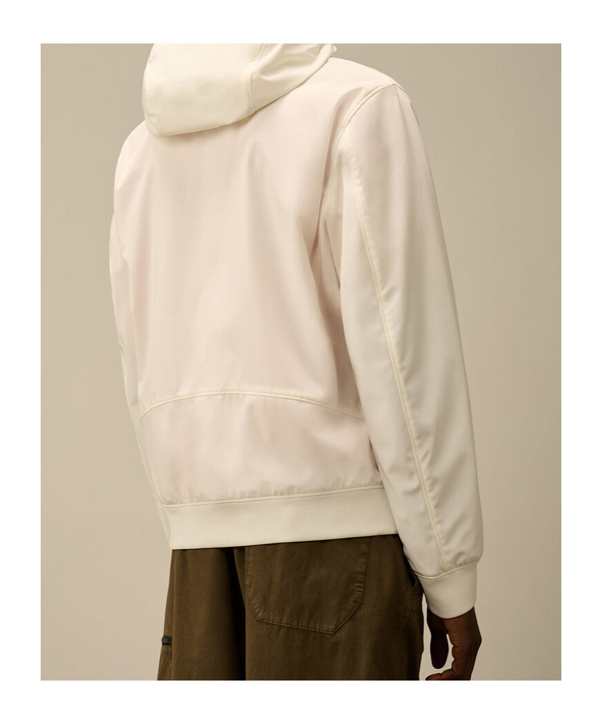 C.p. Company C.p. Shell-r Hooded Jacket In Neutral