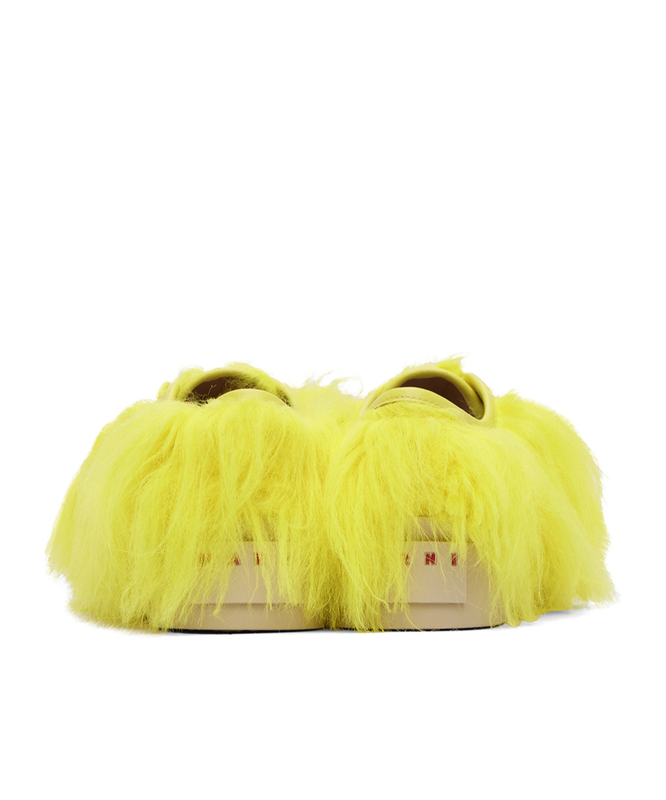 Marni Ssense Exclusive Yellow Pablo Sneakers In Yellow