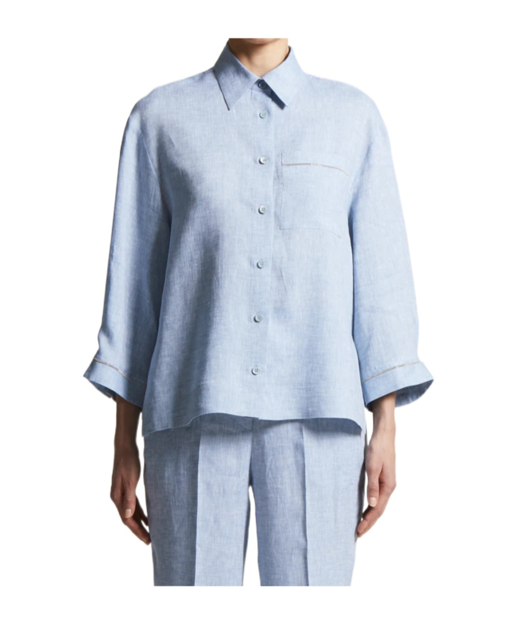 Shop Peserico Linen Shirt
