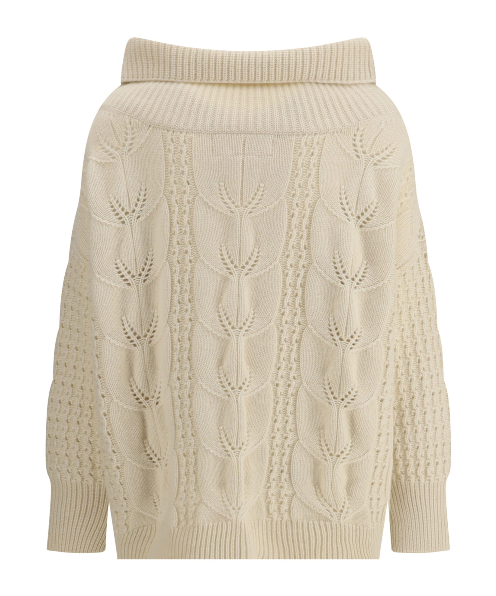 Ermanno Scervino Long Sleeved Sweater In Neutral