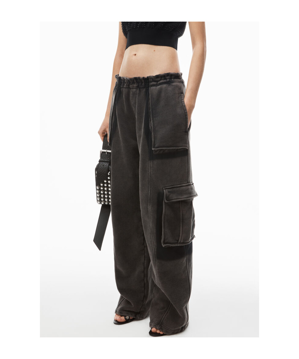 ALEXANDER WANG COTTON CARGO TRACK PANTS