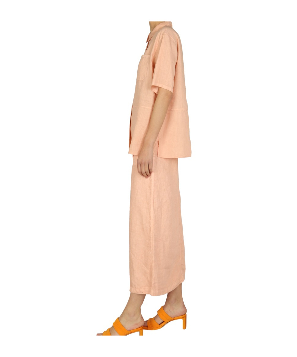 Aspesi Button Fastening Pocket Shirt In Pink