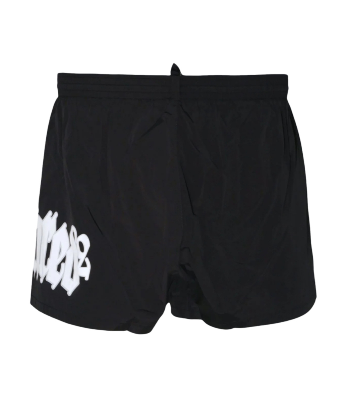 Dsquared2 Logo Printed Drawstring Swim Shorts In Black