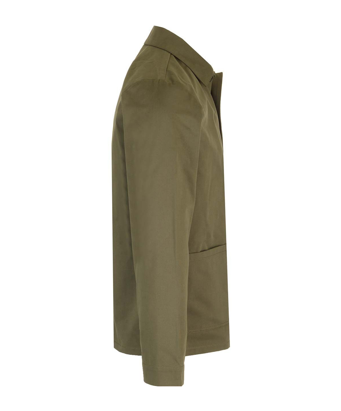 Apc A.p.c. Buttoned Oversized Shirt In Green