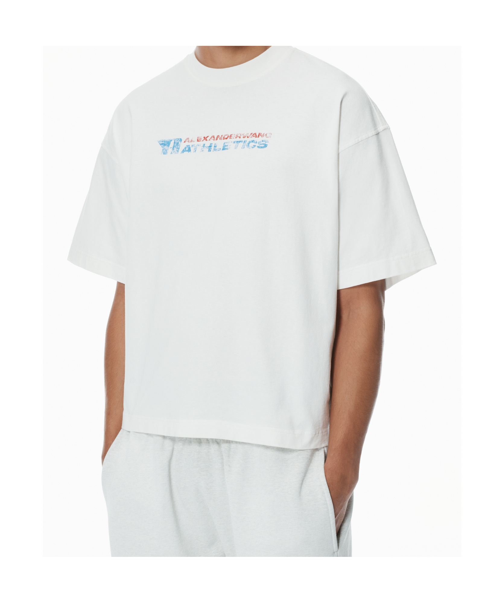 Alexander Wang Logo-print Cotton T-shirt In White