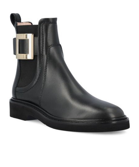 ROGER VIVIER VIV' RANGERS CHELSEA BOOTIES IN LEATHER