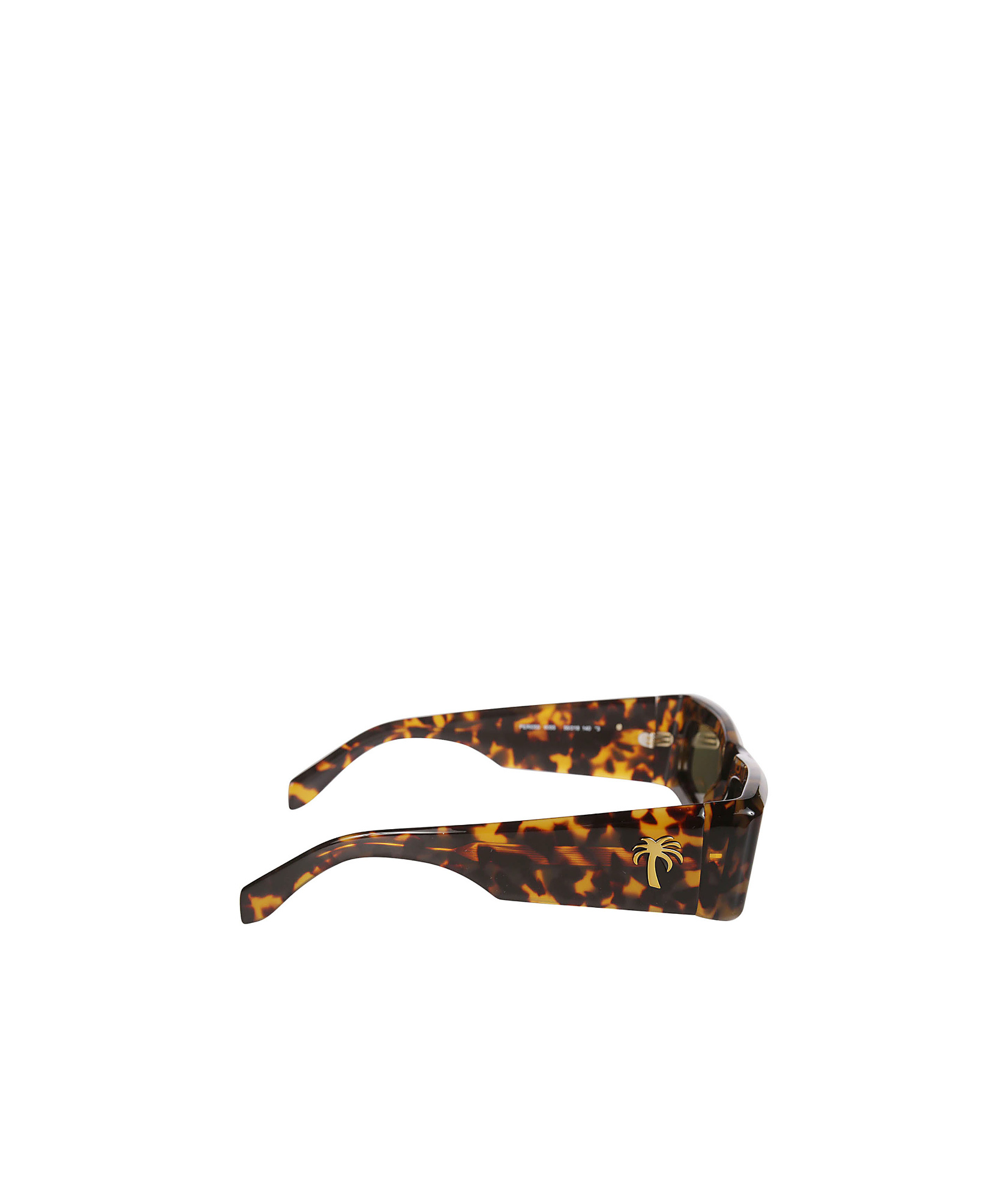 Palm Angels Eyewear Yreka Rectangular Frame Sunglasses In Green