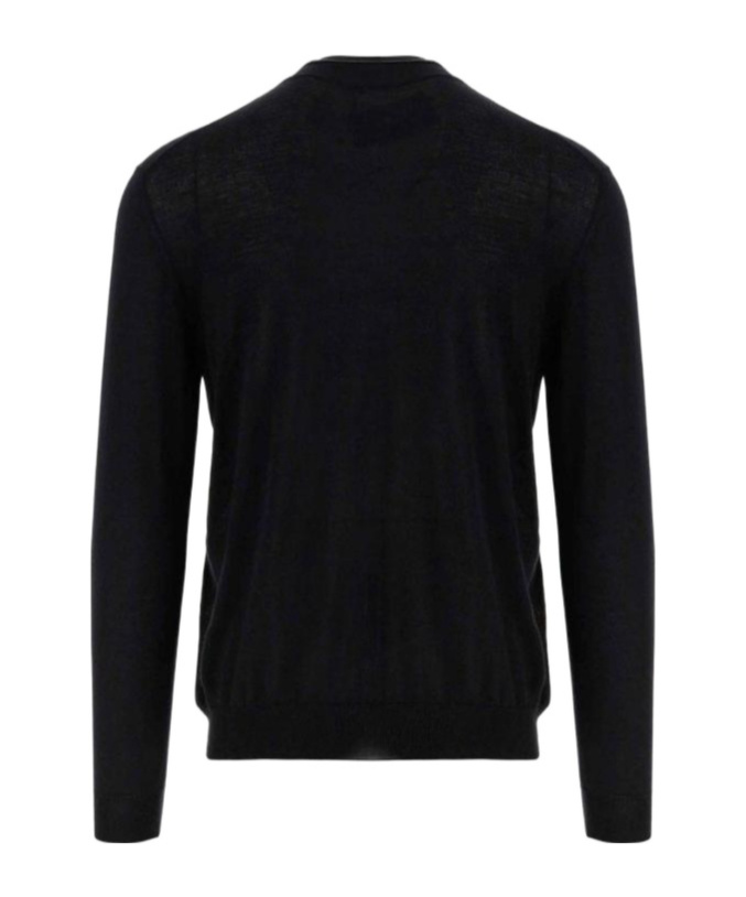 Malo Roll-neck Fine-knit Jumper In Black