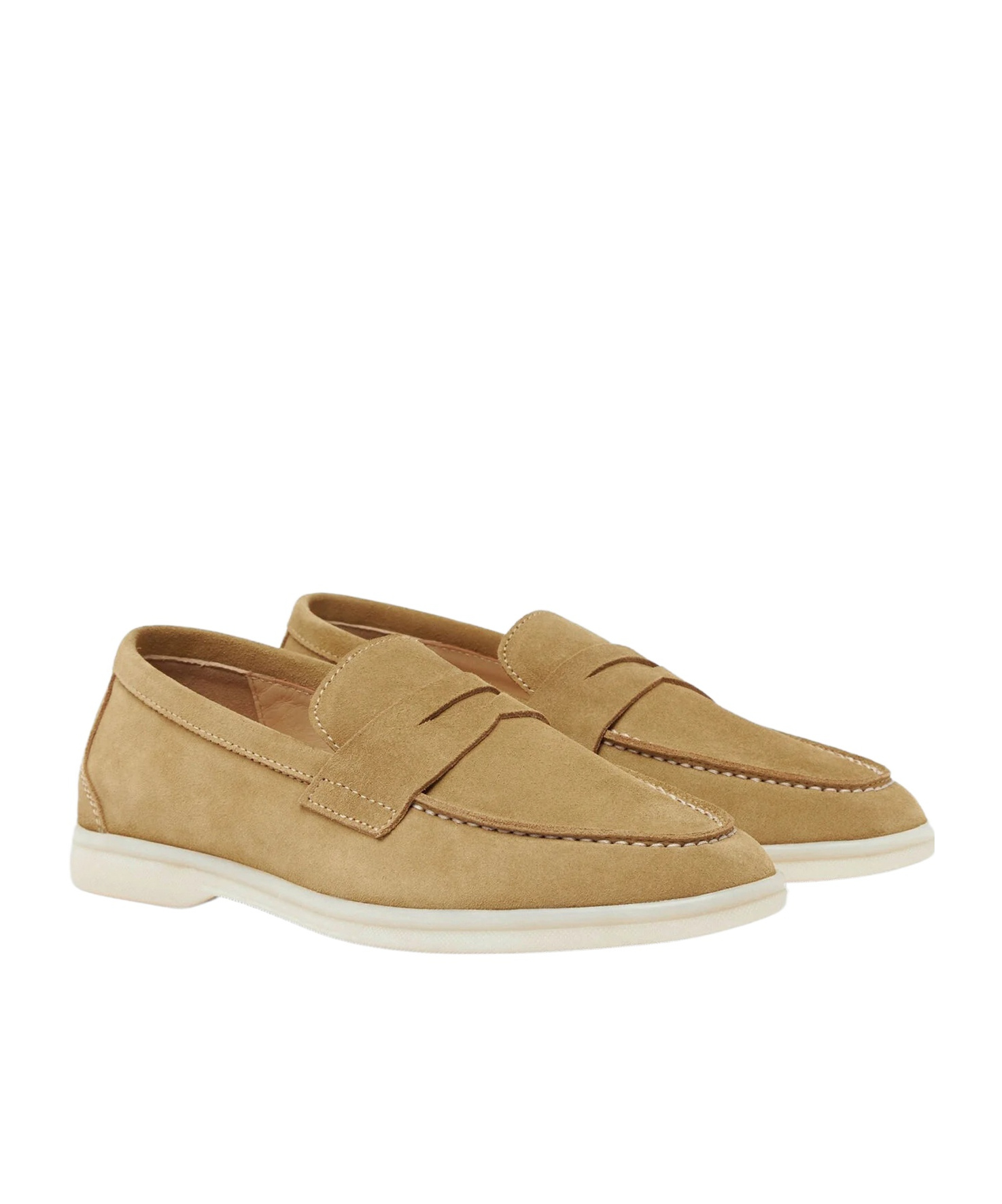 Scarosso Luciana Almond Toe Loafers In Brown