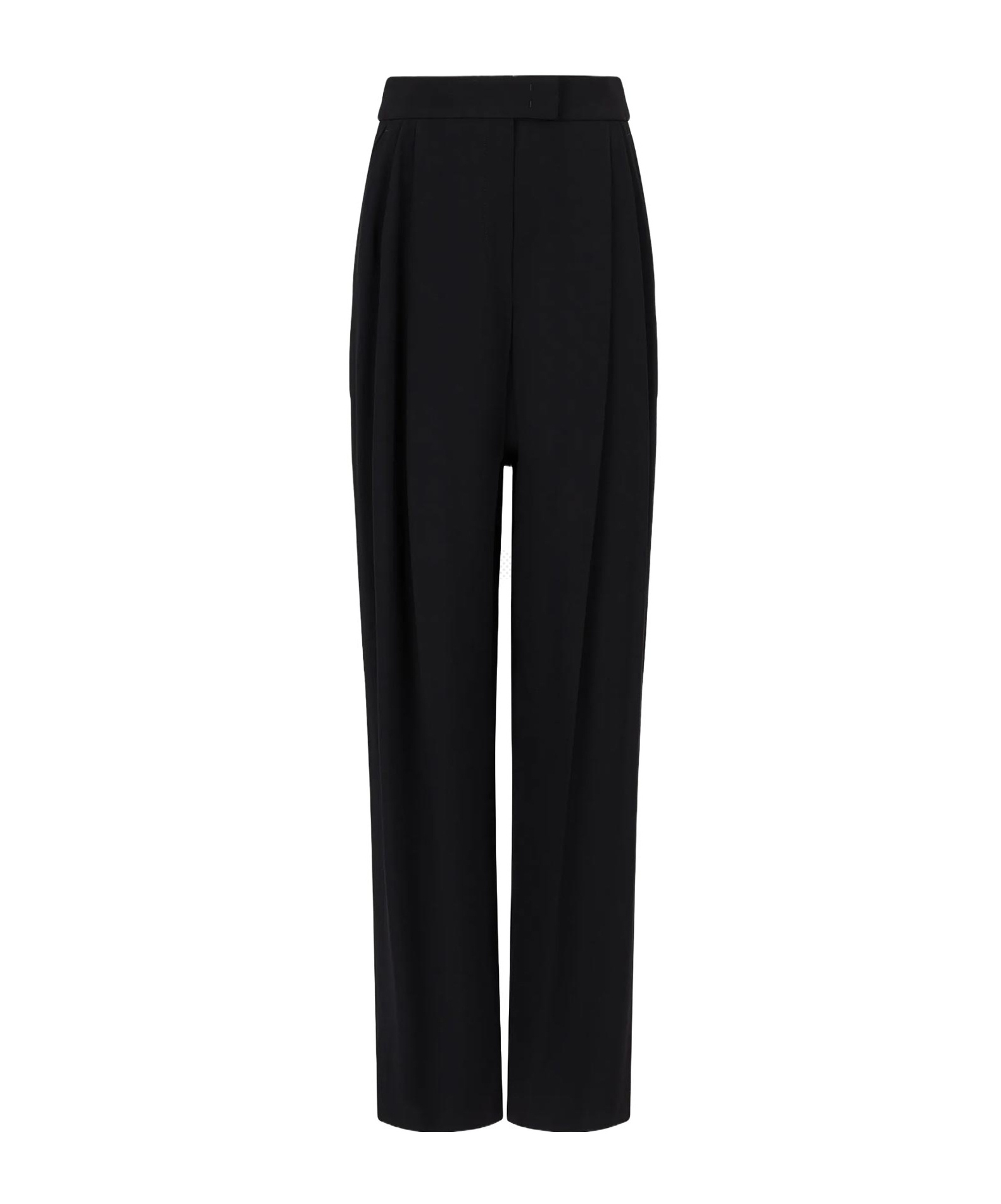 EMPORIO ARMANI DARTED STRAIGHT-LEG TROUSERS