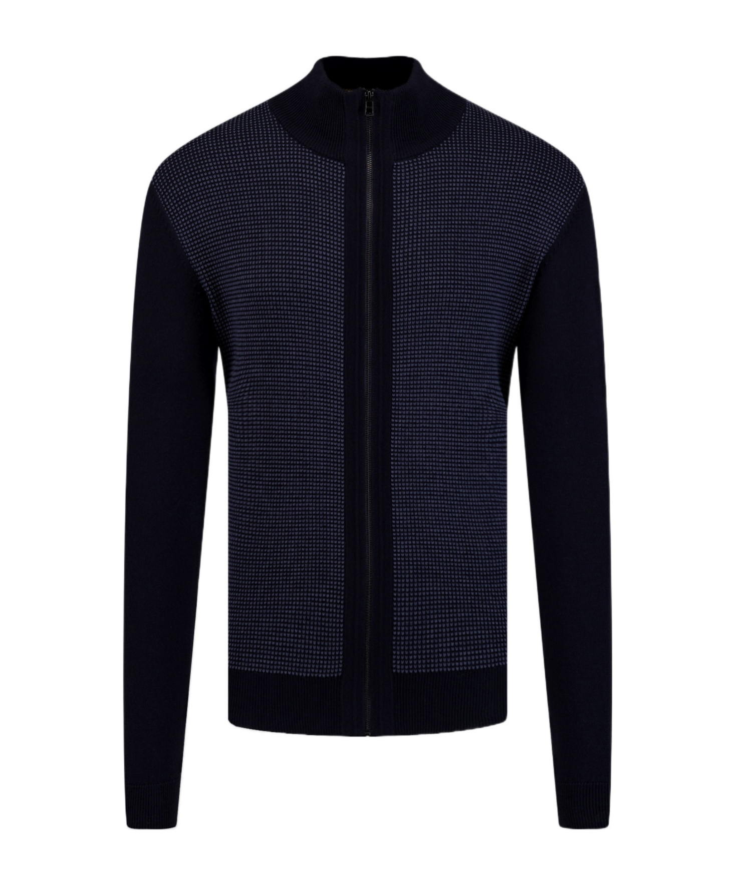 Hugo Boss Long-sleeved Cardigan In Black