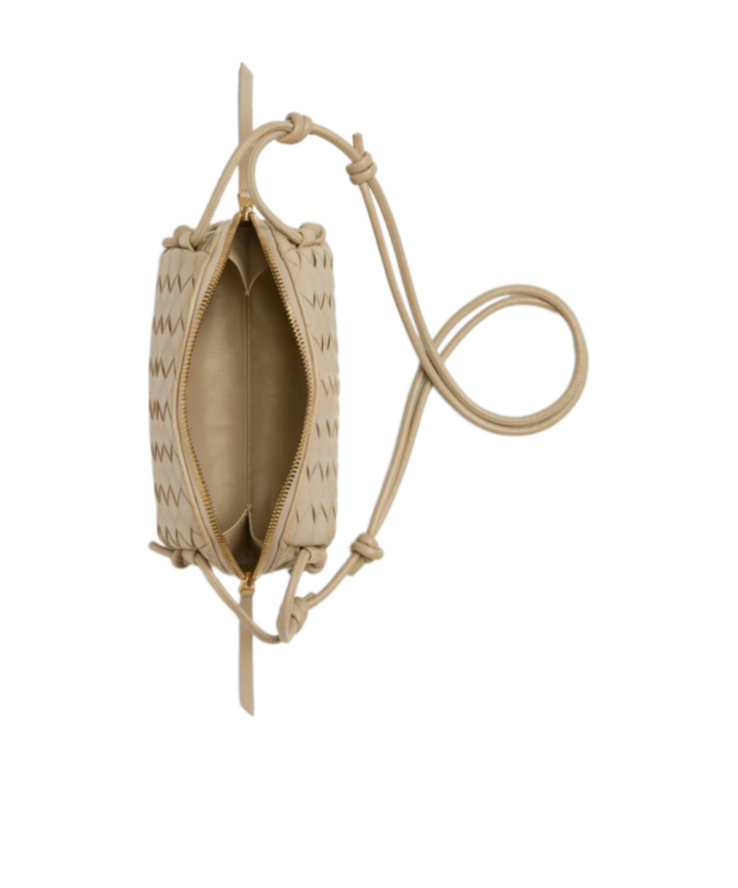 Bottega Veneta Concert Knitted Shoulder Bag In Nude