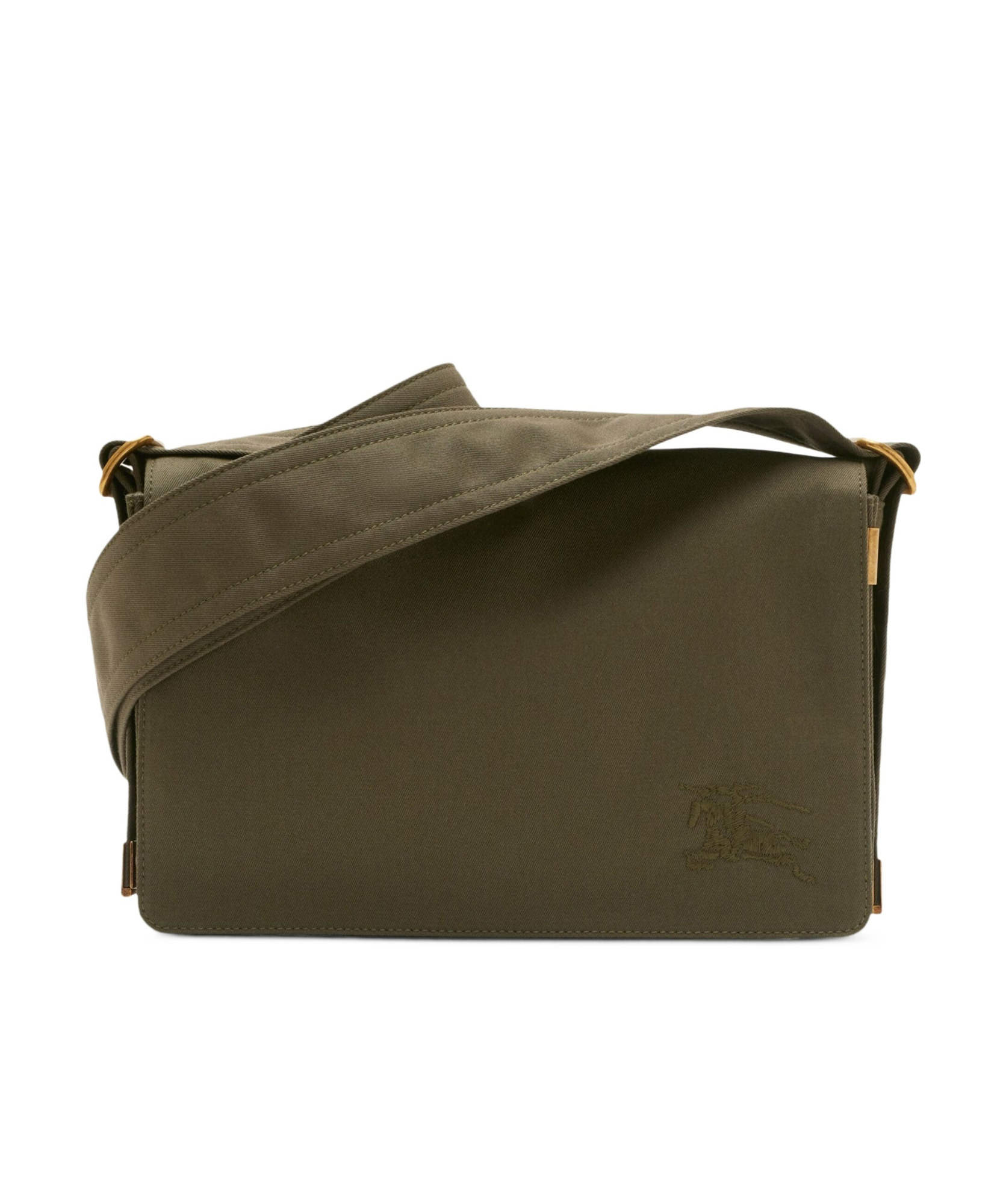 Burberry Trench Gabardine Crossbody Bag In Green