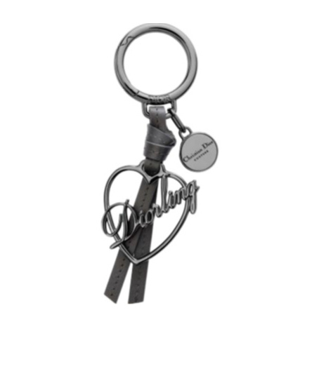 Dior Dm Essentials Keychain In Gray