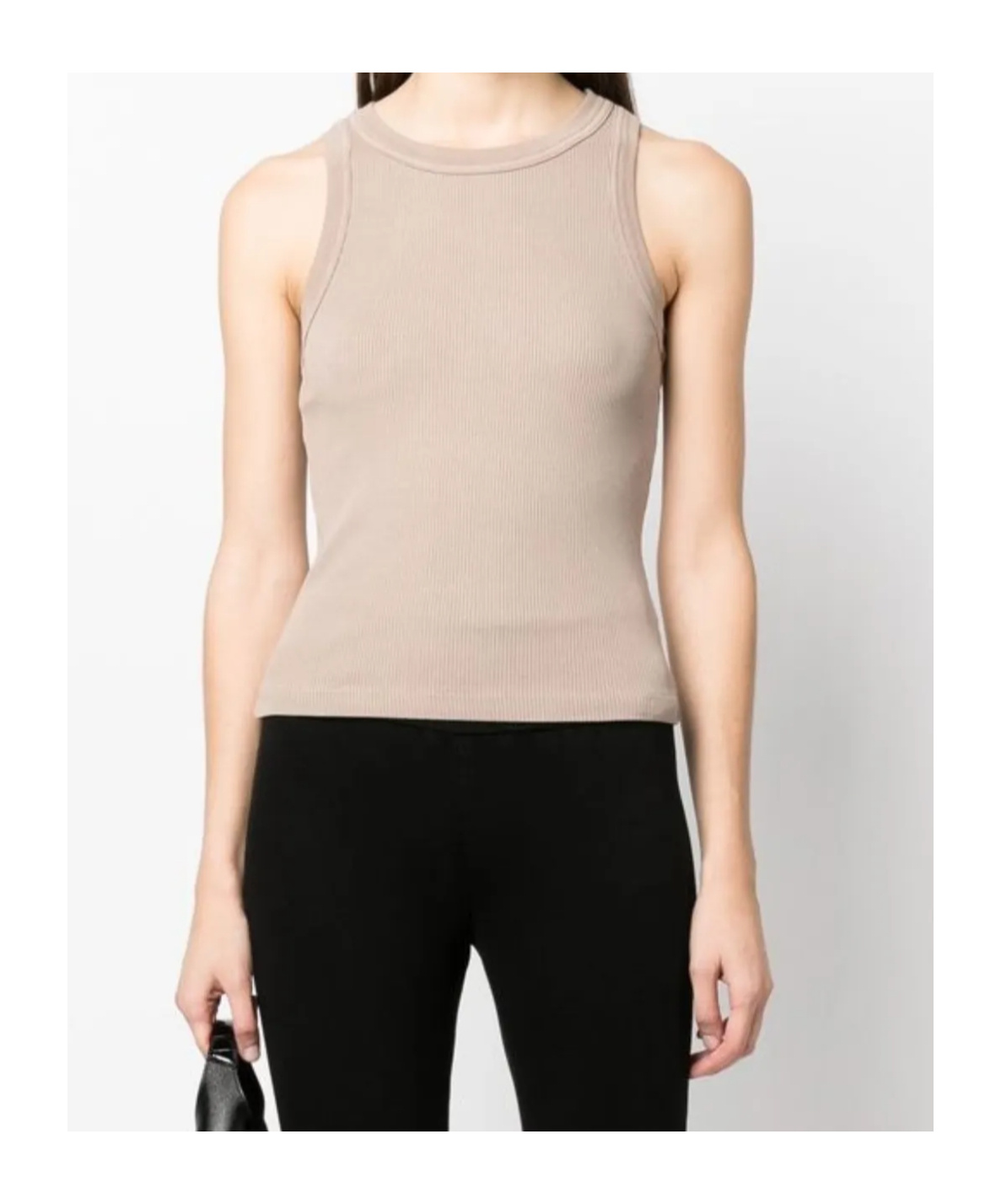 Citizen Of Humanity Citizens Of Humanity Sleeveless Ribbed Top In Brown