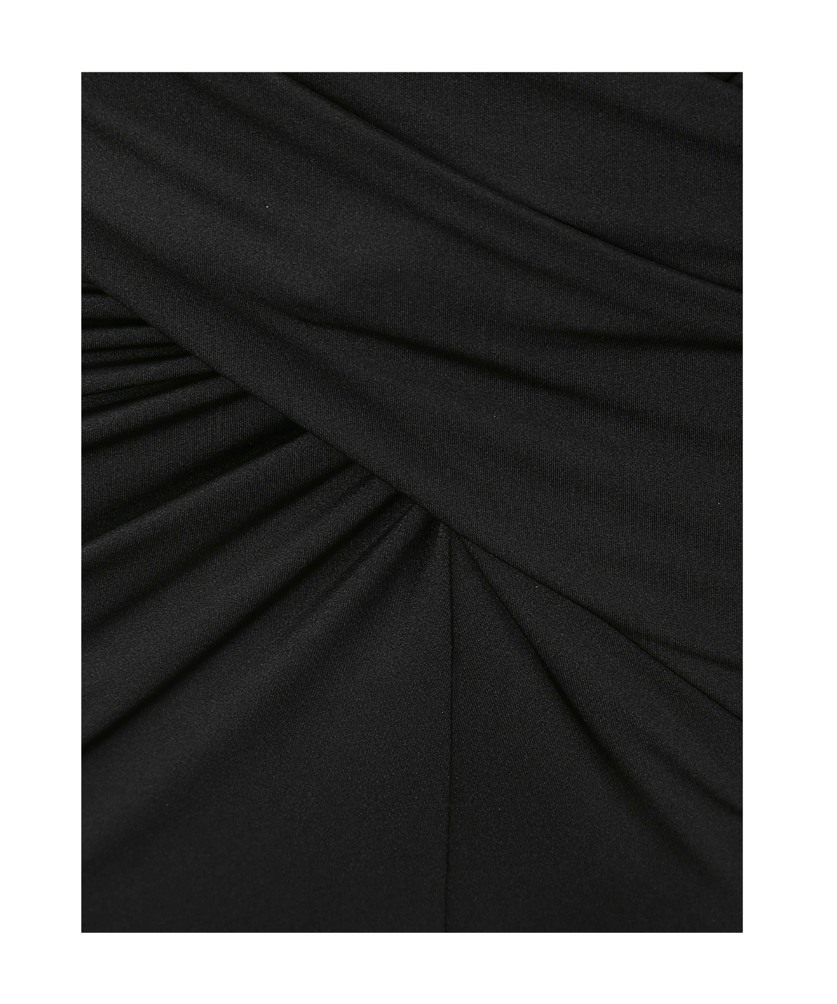 16arlington Berretta Draped Jersey Midi Skirt In Black