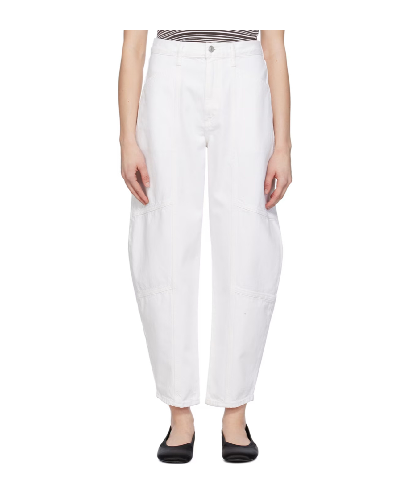 Agolde High Waist Denim Trousers