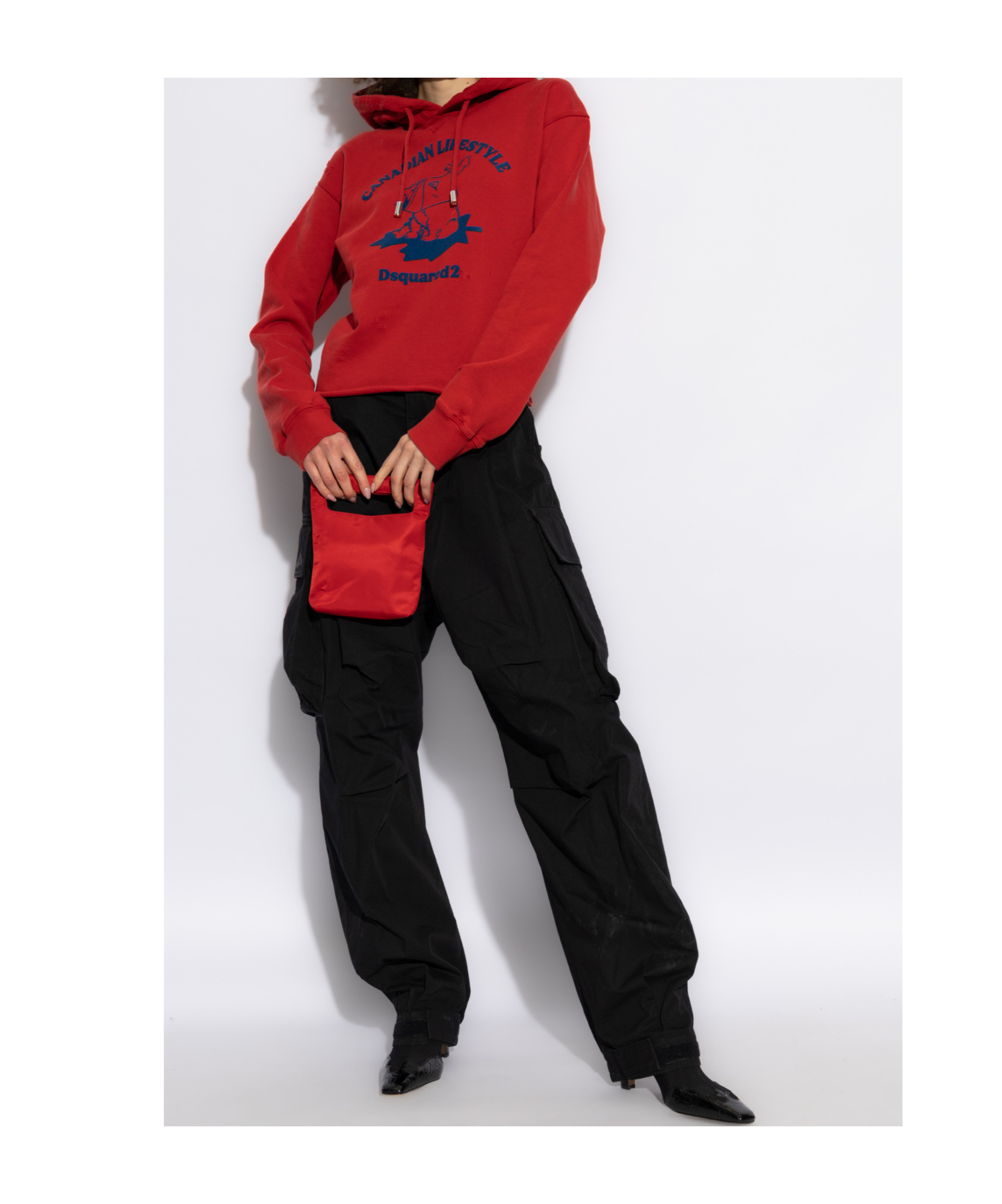 Dsquared2 Long-sleeved Sweater In Red