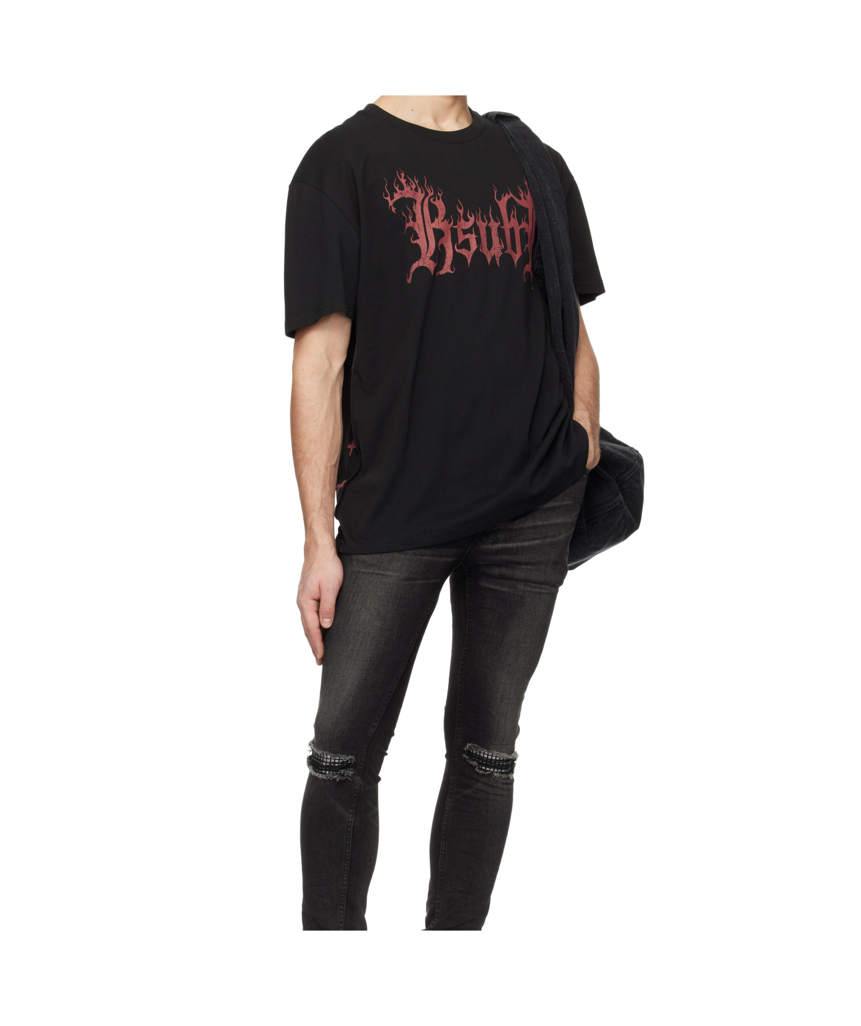 Shop Ksubi Fuego Biggie T-shirt In Black