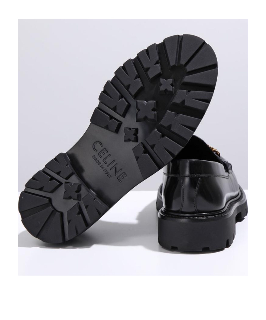 Celine Round-headed Love Shoes In Black