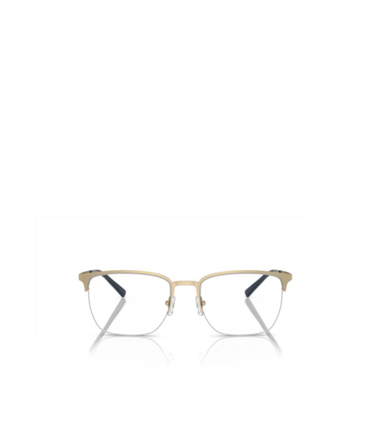 Emporio Armani Half Frame Plain Mirror In Gold